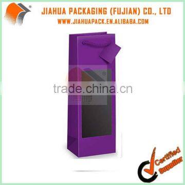 clear plastic window wine bottle bags