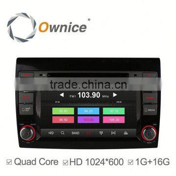 Ownice Quad core android 4.4 car video player For Fiat Bravo support TV OBD wifi DAB mirror link canbus