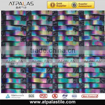 Home decoration 3D glass mosaic tile backsplash LAV19