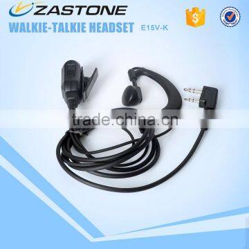 Two way Radio Headphones 3.5mm 2Pin Walkie Talkie earphone Transceiver headset For E15V-K