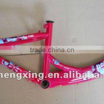 Girl/Red color/Nice design/BMX bike frame