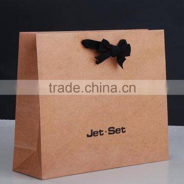 Luxury printed promotion custom kraft paper gift bags wholesale