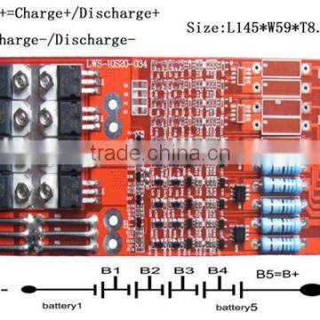 For 18.5V(5S)Li-ion Battery Packs fr4 94vo rohs pcb board