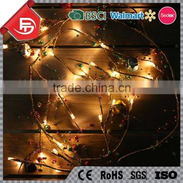 TZFEITIAN Warm White Color Fruits Christmas Bells Festoon String Lights photo-2