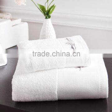 Sateen Bobby Border Towel Embroidery Logo Towel Hotel Luxury Towel