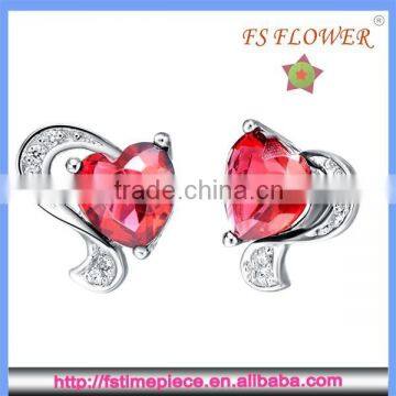 FS FLOWER - Luxury Cutting Gemstones Silver Earrings photo-2