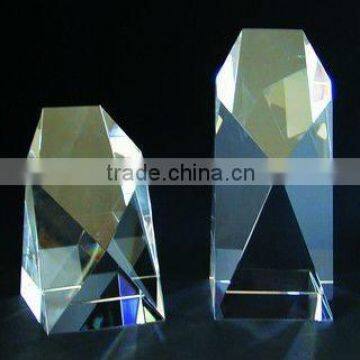 2012 crystal award watercutting for souvenir and corporation display(R-0560