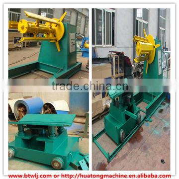 Hydraulic decoiler with car