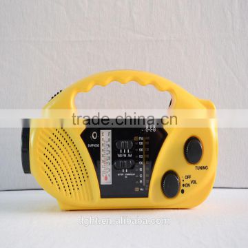 Protable Emergency Yellow Mobile charge radio