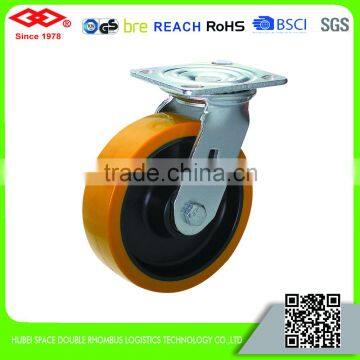 100mm-200mm Heavy Duty Polyurethane Casters With Nylon Center photo-2