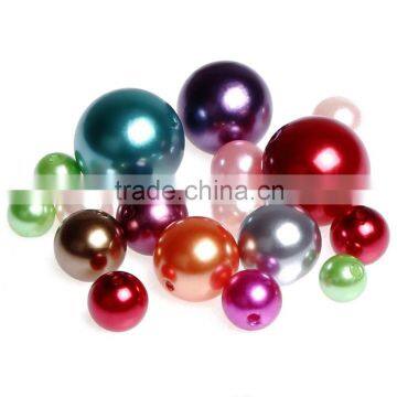 Bulk Faux Pearls with Hole for DIY Crafts