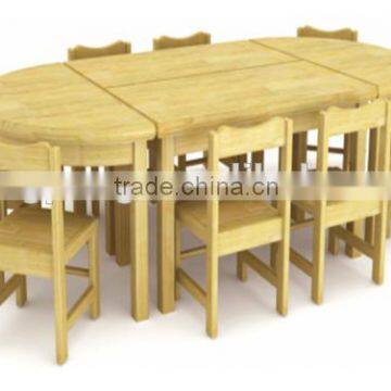 OAK Kindergarten children table and chair set