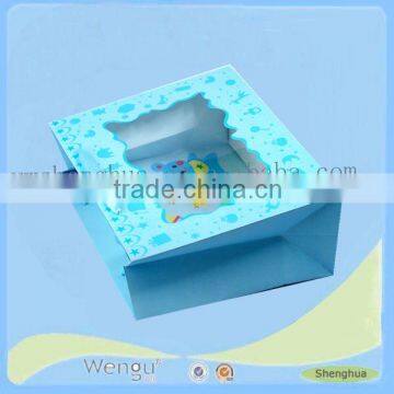 250g art paper cheap horizontal type packaging babies gift bag paper/foldable babies gift bag