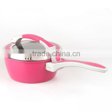 spiral nonstick sauce pan milk pot