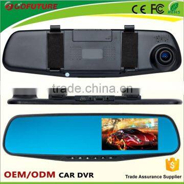 Full HD 1080p G-sensor CE, ROHS, FCC,KCC certificates AV-out WDR motion detect Rearview mirror car camera for skoda octavia