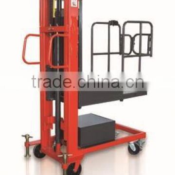 Mini 300kg 4m semi electric powered order picker for sale