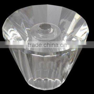 Bowl shape crystal lamp shade