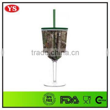 Double Wall Plastic Italian Wine Tumblers