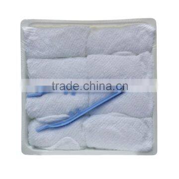 facial towel airline with shrink wrapped package