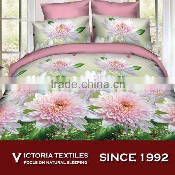 4pcs bedding comforter sheets set 3d microfiber bed linen set floral print