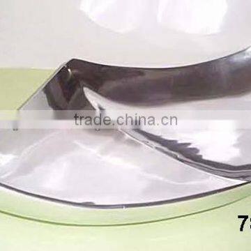 Home Decoration Table Decoration Aluminium Metal Candy Dish Fruit Plate Fruit Basket Mirror Polish
