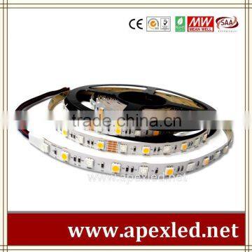 5050 rgb and warm white dimmable led strip light 24v