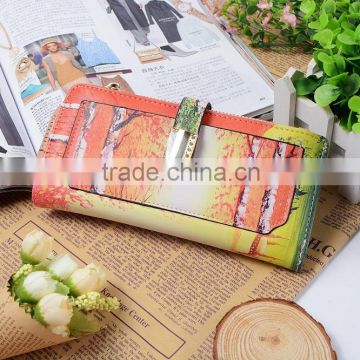 Bi-Fold Flap Closure Sublimation Printed PU Wallet Guangzhou