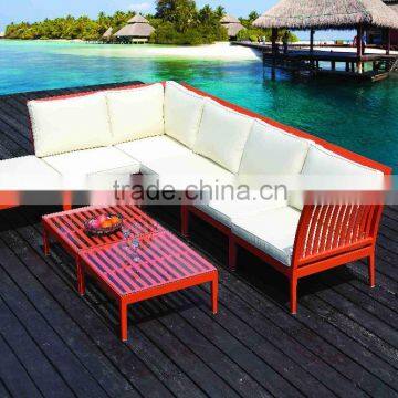 Color Aluminum Frame outdoor furniture garden Coral Sofa set