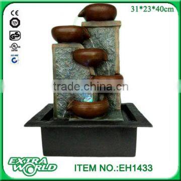 desktop cascading 5-tiered pots water fountain