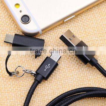 Wholesale Braided 2 in 1 Mobile Cable for Iphone and Samsung Usb Cable photo-6