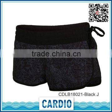 Unique decorative pattern black men beach shorts