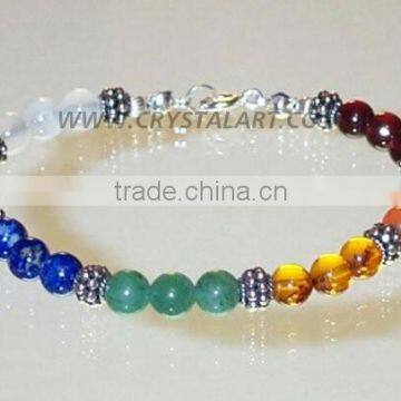 GEMSTONE BEADS CHAKRA BRACELET