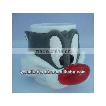 Fashion&Cute wolf cup cover vinyl mug