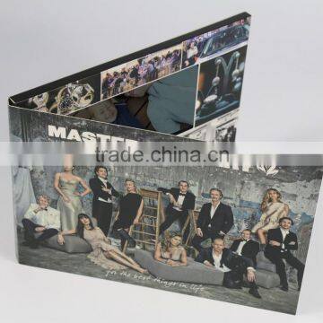 Customised video brochure ,5inch video brochure card video greeting card