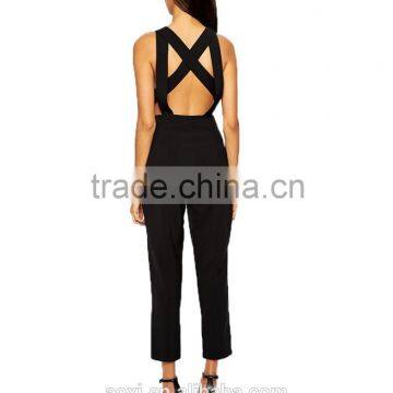 Sweetheart Neckline Good Sewing Special Back Long Women Jumpsuit photo-3