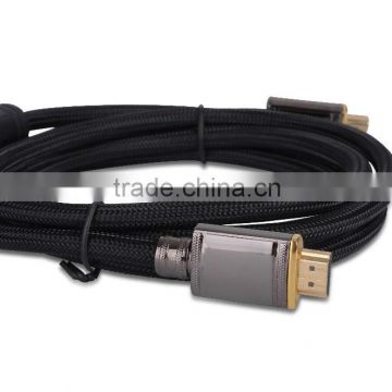 2M Nylon net HDMI cable with metal shell