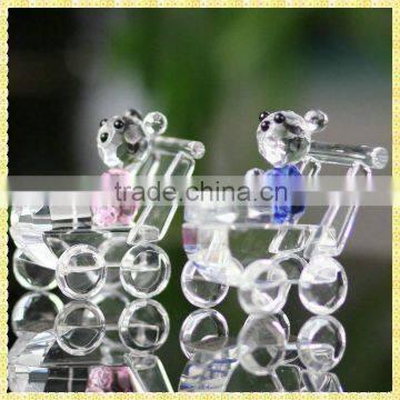 Best Seller Clear Crystal Baby Carriage For Baby Promotional Gifts