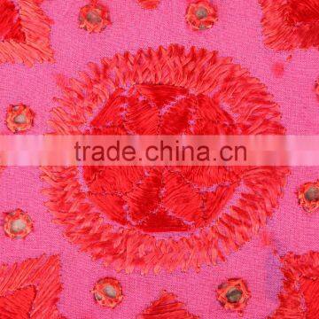 Indian Embroidered Cushion Cover Mirror Work Floral Pattern Outdoor Cushion Covers Supplier In India photo-3