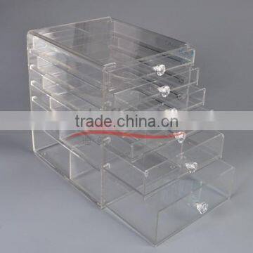 Wholesale Custom 6 Drawer Clear Acrylic Makeup Organizer for Home Hotel or Shop photo-4