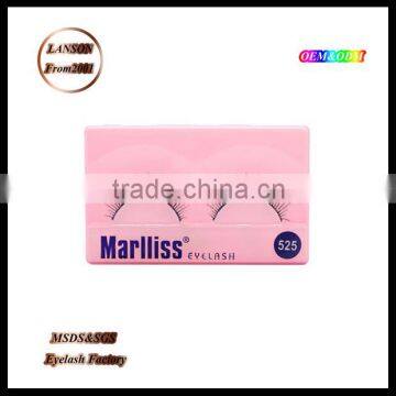 False eyelashes manufacturer best quality mink strip eyelashes, Marlliss shinning 525 false lashes