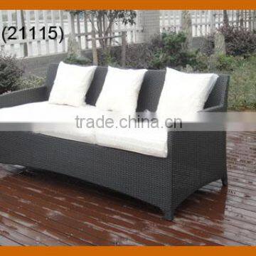 3 Seater Garden Wicker Sofa Rattan Furniture Small Tea Table Cover