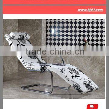 Flower Fabric Living Room Lounge Chair