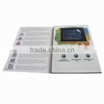 Hot 1.5/ 2.4/ 3.5/ 4.3/ 5/ 7/ 10 inch lcd video brochure business card for Gifts