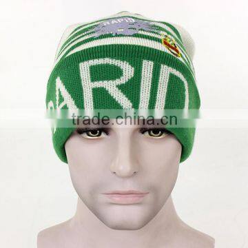 Hot selling warm hand knit beanie hat