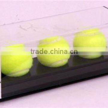 acrylic tennis display case acrylic display case for 3 tennis balls acrylic triple tennis display case