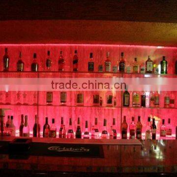 Bar Decorative Bubble Back Bar, Wine Holder. LED Luminated Color Changing