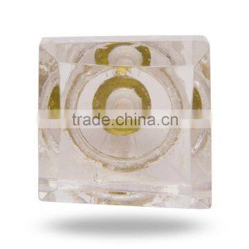 Glass Big Square knob (clear)