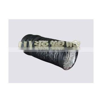 Black PVC Combi Flame Retardant Flexible aluminum foil air conditioning ducting