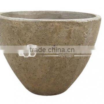 Round Lightweight Concrete Pot