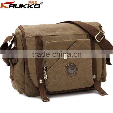 Concise Messenger Bag Laptop Messenger Bag Men Canvas Sling Bag Crossbody Satchel Bag photo-2
